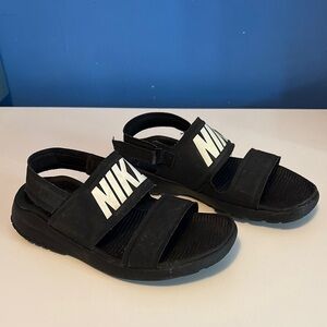 Nike Black Sport Sandals with Adjustable Straps